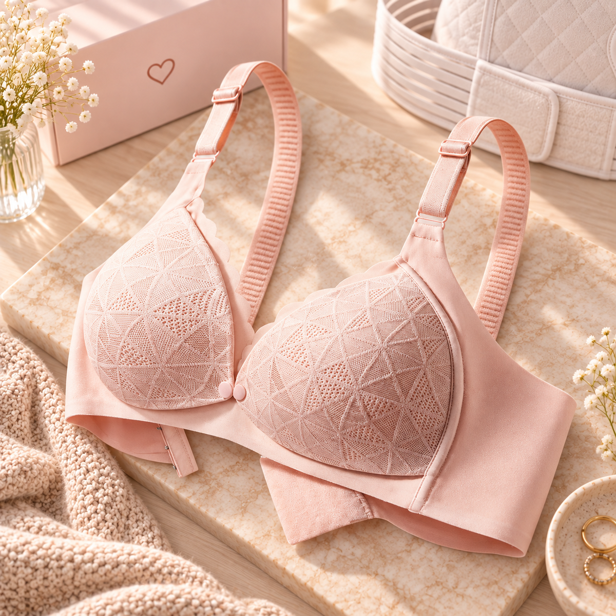 Sutiã de Amamentação Plus Size em Algodão